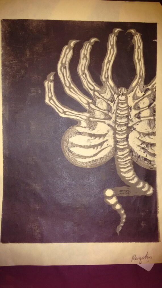 FACEHUGGER Original Art BEST PRINTS Alien Giger