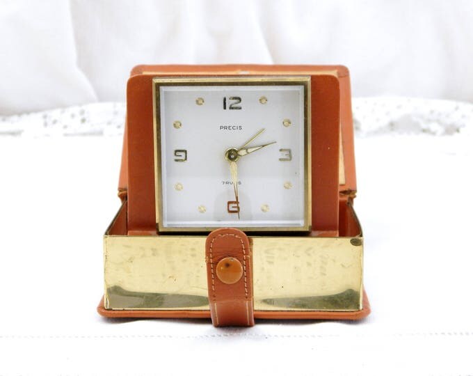 Unusual Pop Up Book Mechanical Travel Alarm Clock, Quality Working Vintage 7 Jewels Mechanism, Retro, Home, Interior, Timepieace, Time