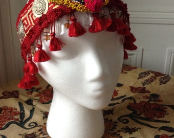Bellydance headdress, headband, belly dance, tiara, tribaret, tribal fusion