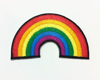 Rainbow Patch / Multicolour Rainbow / Gay Pride / Cartoon Patch / Rainbow Applique