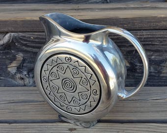 Wilton Armetale Reggae Pewter Disc Pitcher