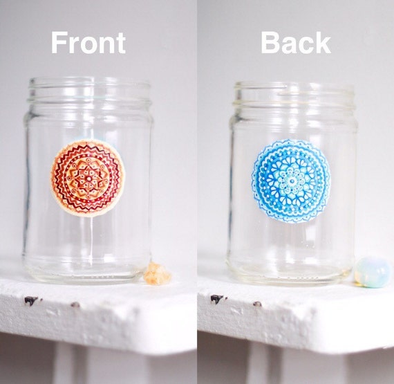 Items similar to Venus and Mars Mandala Mason Jar Glass on Etsy