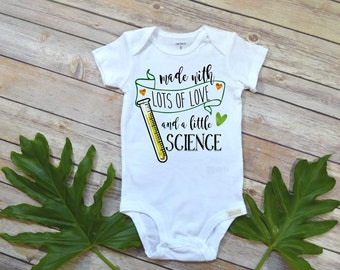 IVF Baby, Some Things are Worth the Wait, Pregnancy Announcement, Made with Love and Science, IVF Gift,Pregnancy Reveal, IVF baby bodysuit,