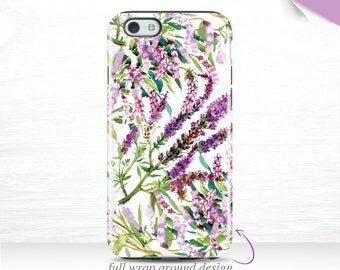 Purple flowers iPhone 7 Case iPhone 6 Tough Case Lavendar iPhone 6+ Cover iPhone 5 Case iPhone 6s Case iPhone 5 Case Galaxy S7 Case 16r
