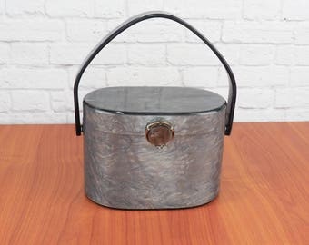 WILARDY Pearlized Gray Lucite Purse