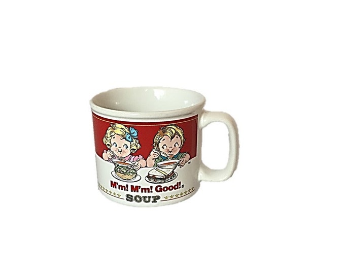 Vintage Campbell Soup M'm! M'm! Good! Mug by Westwood | Campbells Kids Advertising | Microwave Safe