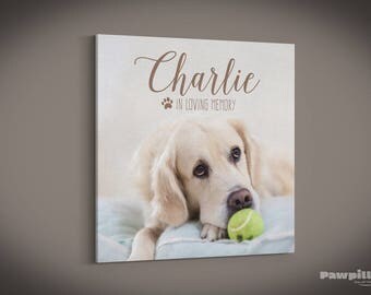 Pet Memorial, Pet Canvas, Pet Keepsake, Pet Print, Custom Pet Photo, Dog Canvas, Pet Photo, Pet Picture, Custom Canvas Print, Dog Print