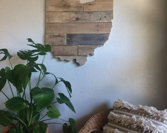 Ohio State Sign | Reclaimed Wood | Pallet Sign | Home Decor | Wall Art | Rustic Decor | Barn wood |