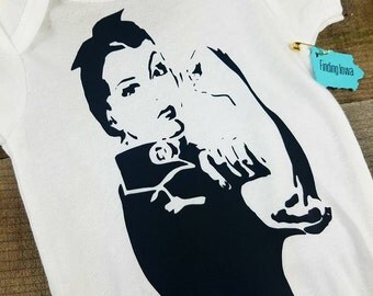 Rosie The Riveter Bodysuit/Creeper/Onesie Feminist Nasty Woman