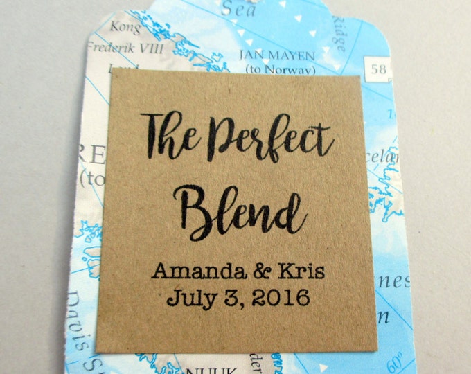 30-The Perfect Blend-Travel Theme Wedding decorations-Personalized atlas map die cuts-map tags-destination party favors-wedding decor-custom