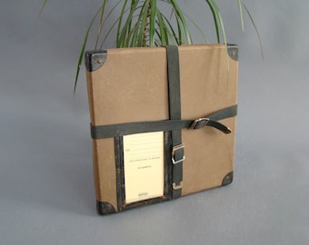 Vintage Film Reel Case; Film Shipper; Film Case; Shipping Case; Canvas Straps; Shipping Box; NFL Film; Vintage Hollywood; Movie Memorabilia;