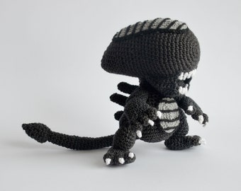Crochet PATTERN No 1706 Alien by Krawka,