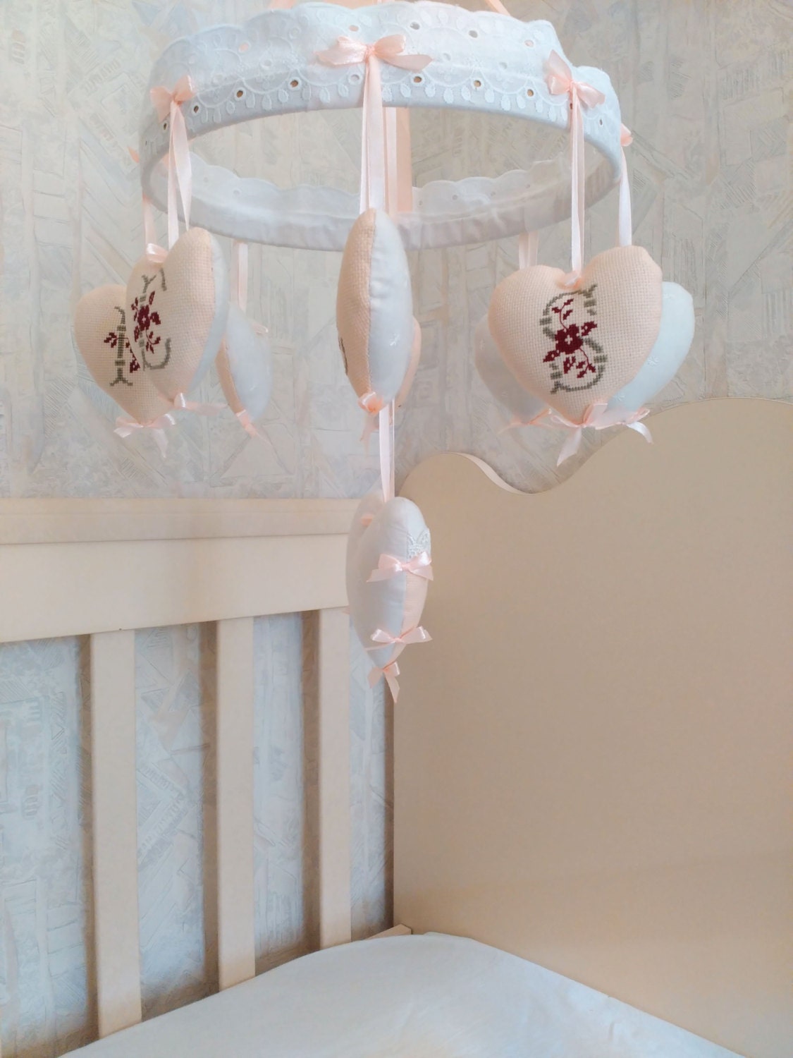 Baby mobile Baby crib mobile Baby girl mobile by TheLightCorner