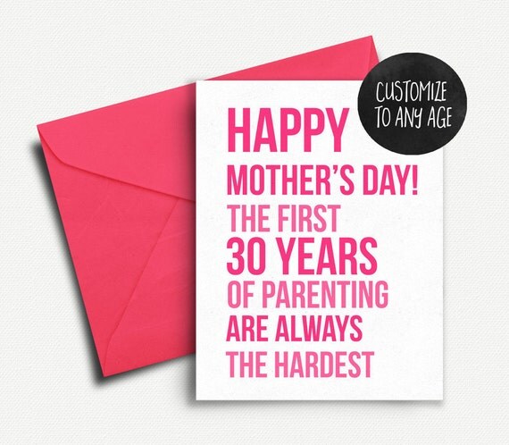 Mothers Day Card Funny Happy Mothers Day Card Funny Card for