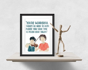Whisper of the Heart Art Print, Studio Ghibli Art, Anime Poster, Anime Quote, Studio Ghibli Decor, Ghibli Gift Idea, Anime Fan Gift, Instant