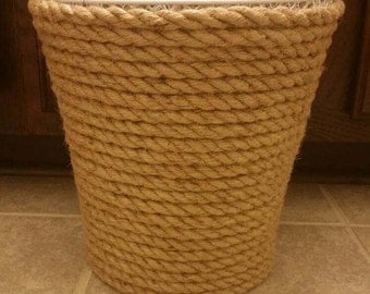 Rope trash can