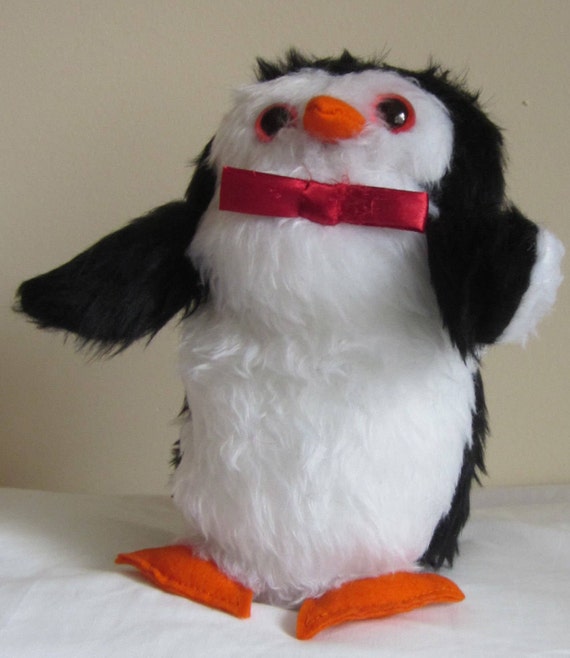 Percy Penguin, Stuffed Toy, Black and White Cuddly, Shower Basket Item, Cool Tots Toy, Toddler Gift, Cool Tot Toy, Boy Shower Toy, Girls Toy