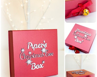 Personalised Christmas Eve Box - Family Christmas Eve Box - Gold Bell