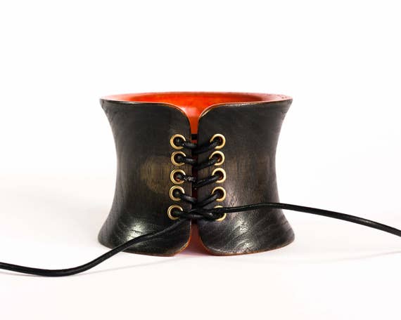 Wooden bangle by simonefrabboni steampunk buy now online