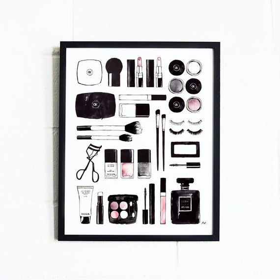 Glam Wall Decor makeup wall decor / makeup wall art / glam wall prints / Glam Wall Decor makeup wall decor / makeup wall art / glam wall prints /