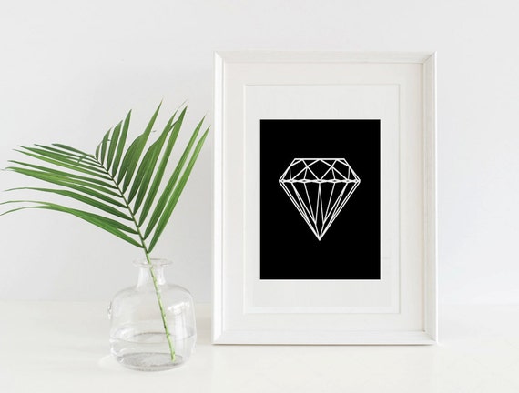 Diamond Print   Diamond Art   Chalkboard Wall Art   Black And