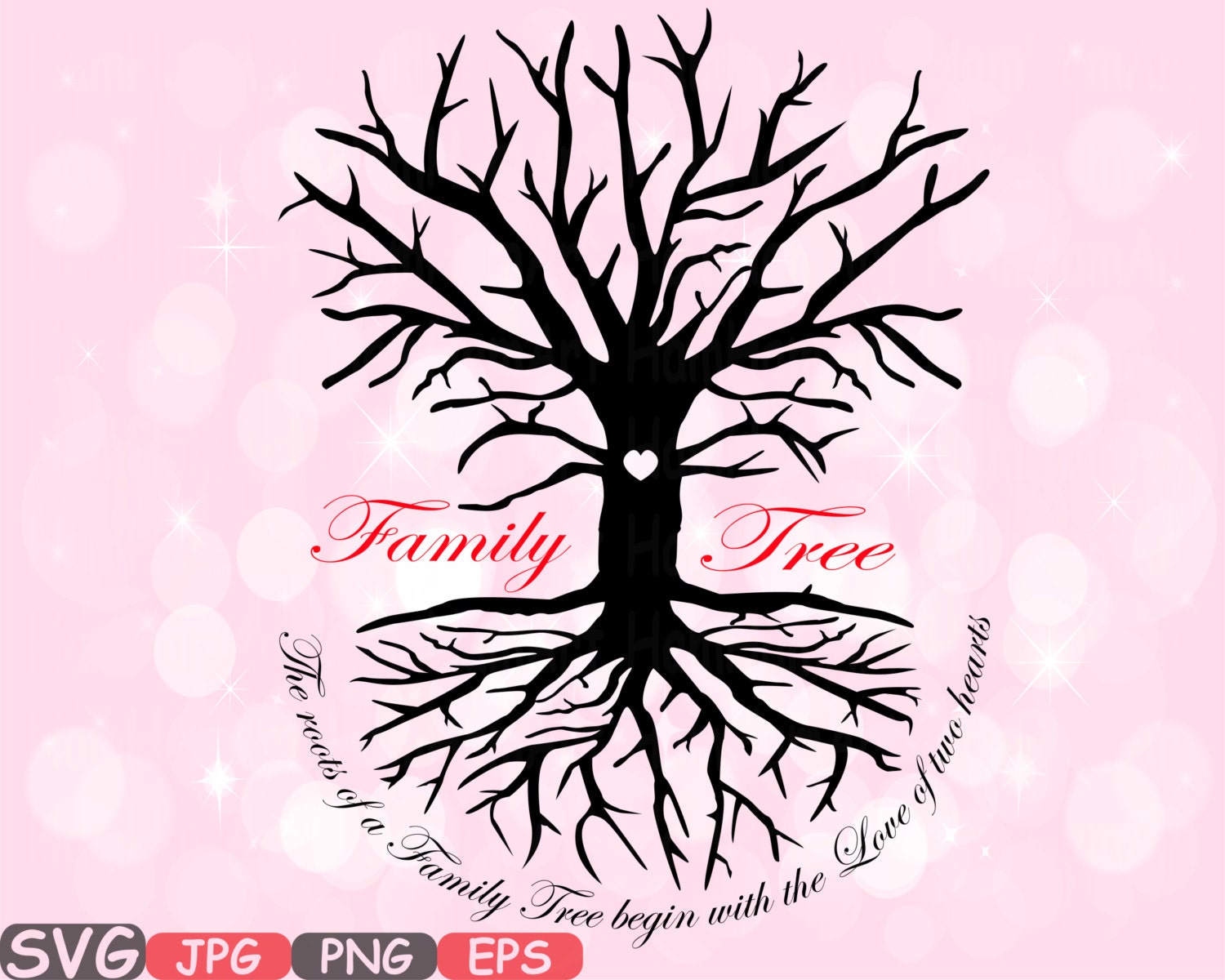 Download Family Tree SVG Word Art family quote clip art silhouette the