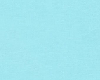 Azure - Kona Cotton - Robert Kaufman 100% solid cotton quilt weight fabric Fat Quarters quilting dressmaking UK Shop K001-1009