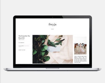 FREYJA - Responsive Blogger Template - Post Info sidebar, Sticky Navigation, Sleek, Minimalist, Easily Customizable