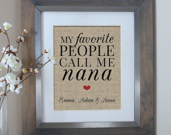 My Favorite People Call Me NANA, Nana Gift for Grandmother, Mothers Day Gift for Mom, Gift from Daughter or Son, Mothers Day, Gift for Nana