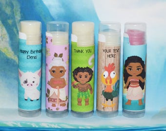 Moana Balm, Moana Birthday Party Lip Balm ,Moana Party Favor Lip Balm, Moana Party Favor, Moana, Moana gift, Moana Present
