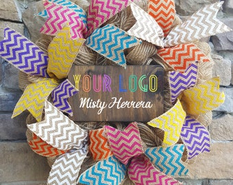 Personalized Consultant Wreath, Personalized Custom Sign,Lularoe Inspired, Boutique Pop up, LLR gift, Wreath Sign, Pop up Display, Lularoe