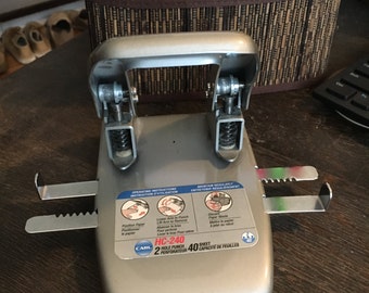 Vintage Office Hole Puncher, Paper hole Puncher, Vintage Metal Hole Puncher
