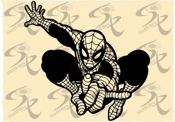 0590_Spiderman Silhouette VectorSVGDXFai png eps jpg