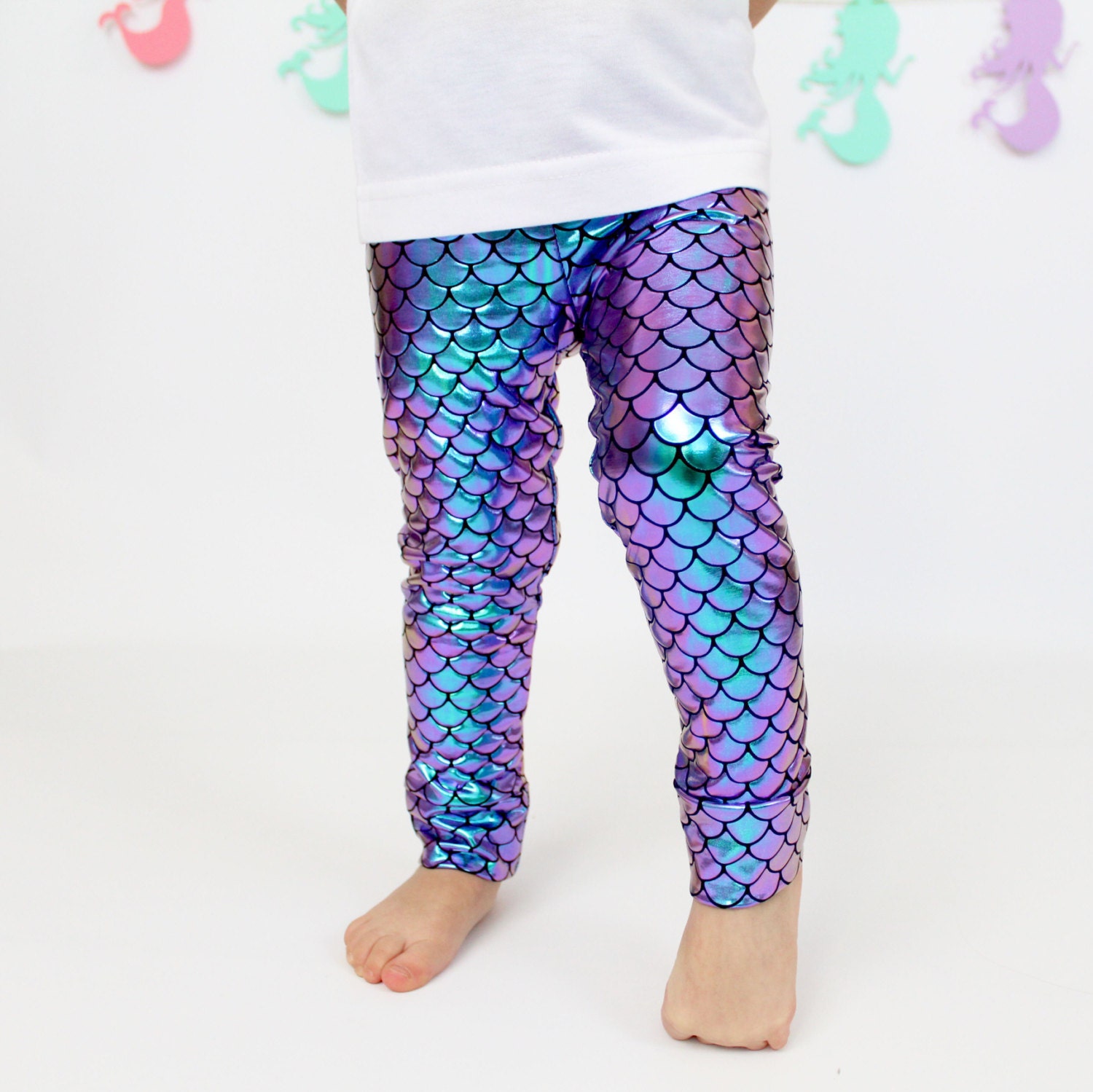 Little Mermaid Leggings magical mermaid scales Baby Toddler