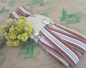 Vintage Suspenders, mens suspenders, striped suspenders, boy wedding, retro suspenders, mens braces, wedding groom, gentlemen accessory