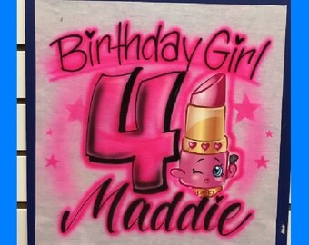 Shopkins Birthday Shirt, Shopkins Invitation, Shopkins Birthday, Shopkins SVG, Shopkins Birthday, Shopkins Party, Airbrush shirts