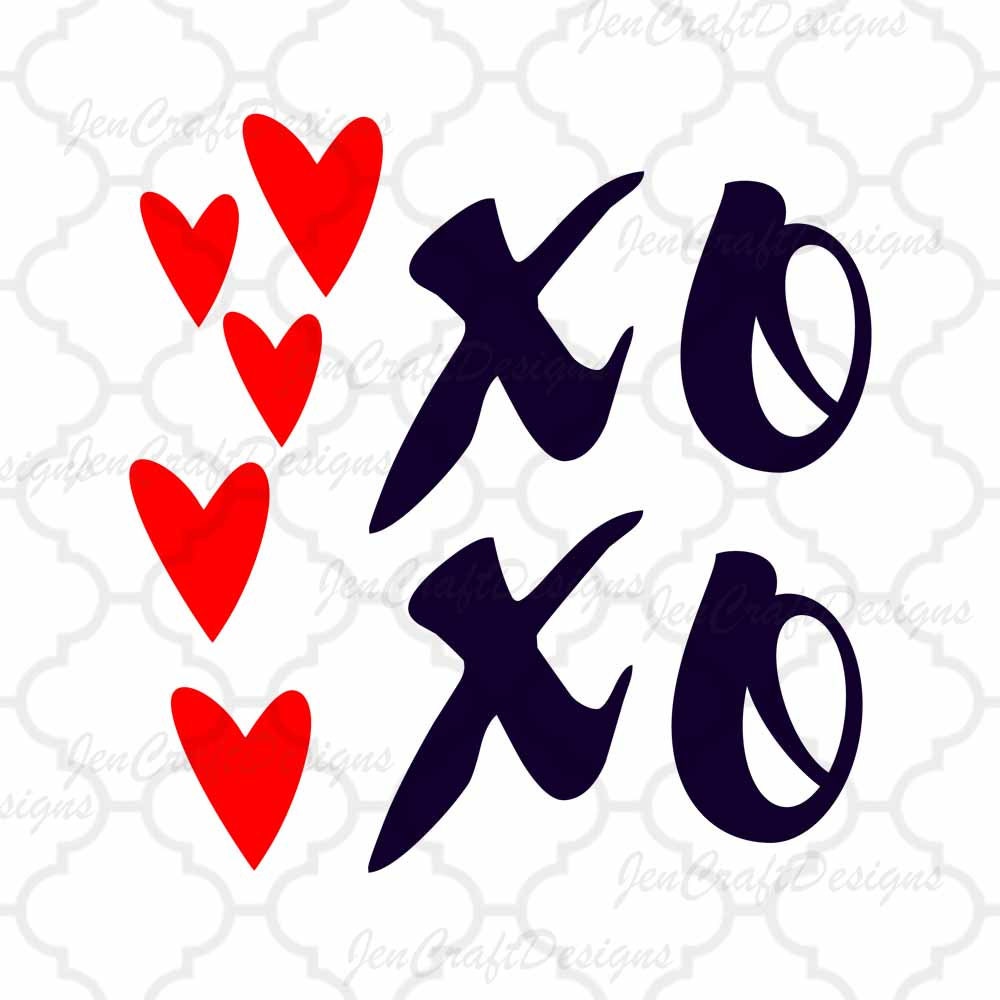 Download XoXo SVG Hugs and kisses valentines day SVG Eps Png Dxf