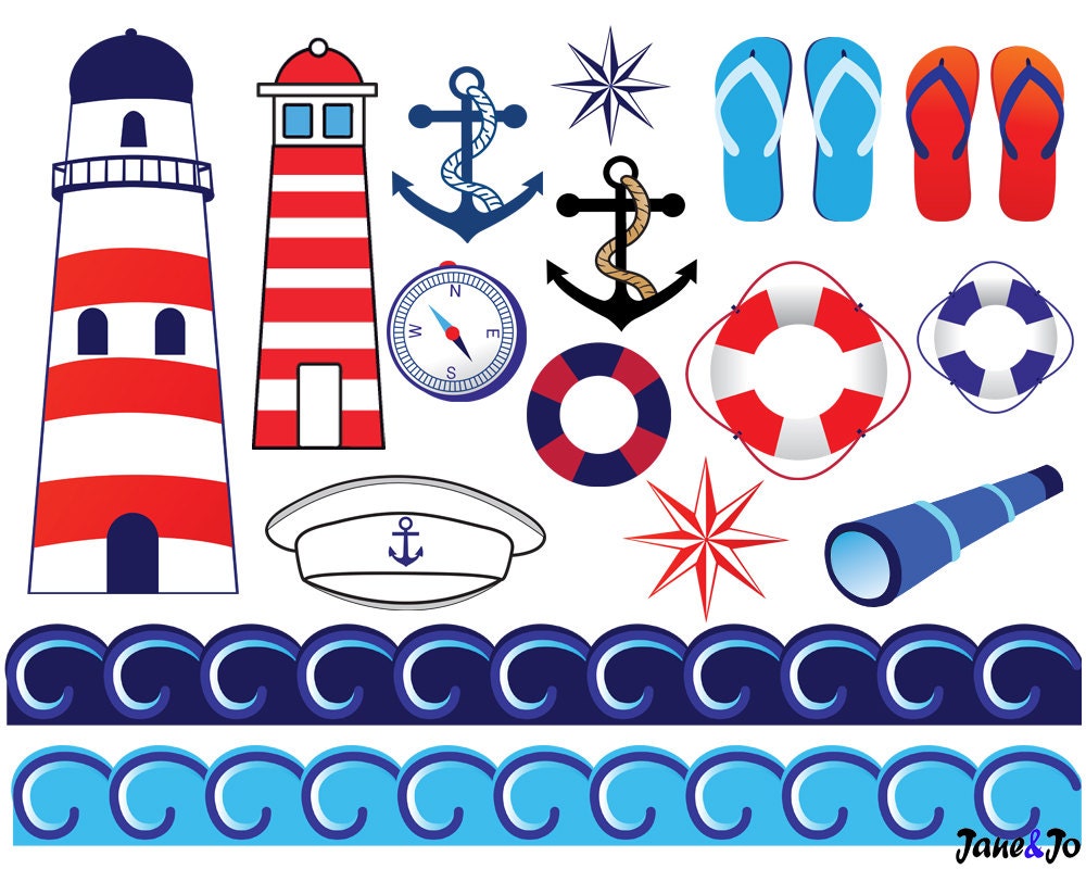 Nautical Clipart , Nautical Clipart , Anchor Clip art 