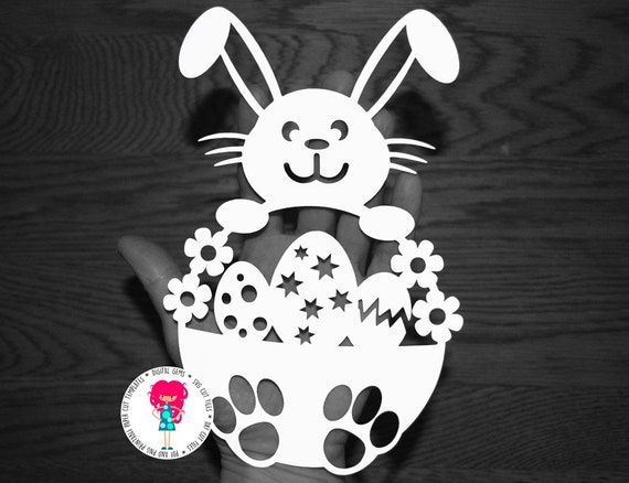 Download Boy Easter Bunny Rabbit Papercut Template, SVG / DXF ...