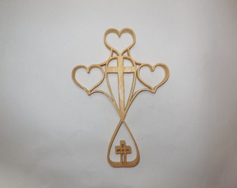 pine cross made of reclaimed pine