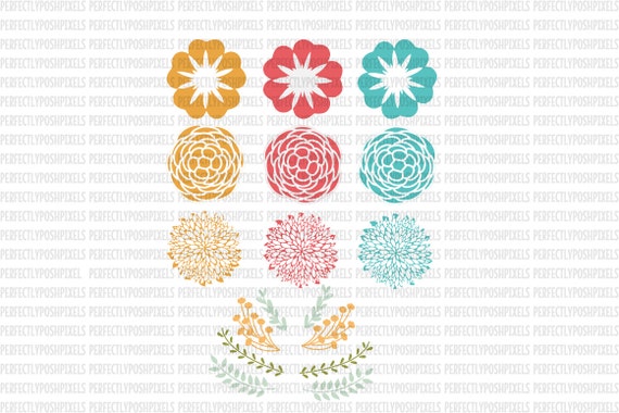 Floral Swag SVG Files Flower Printable Clipart Silhouette