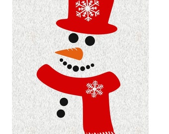 Snowman; SVG, DXF, PS, Ai and Pdf Digital Files for Electronic Cutting Machines