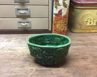 Vintage Planter Green Oval