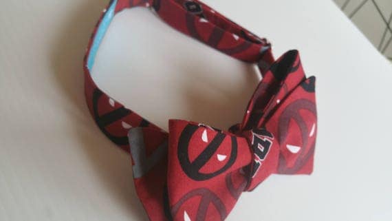Deadpool Marvel Comics Superhero Adjustable Self Tie Bow Tie
