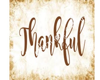 thankful svg dxf