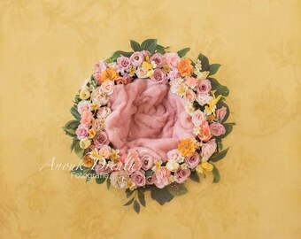Digital background,digital backdrops,floral background,floral backdrop,floral wreath,Newborn