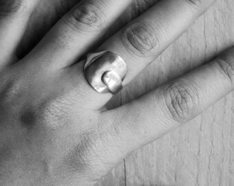 Silver Spoon Ring, Recycled Spoon Ring, Spoon Jewelry, Cutlery Jewellery, Vintage Spoon Ring, Antique Spoon Ring, Spoon Ring