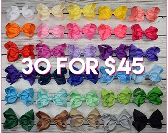 Hair Bows/8 inch bow /BEST SELLER/30 colors----Simply Sweet-Large hair bow/ Boutique bows/girl bows Large hair bow/ Boutique bows/girl bows