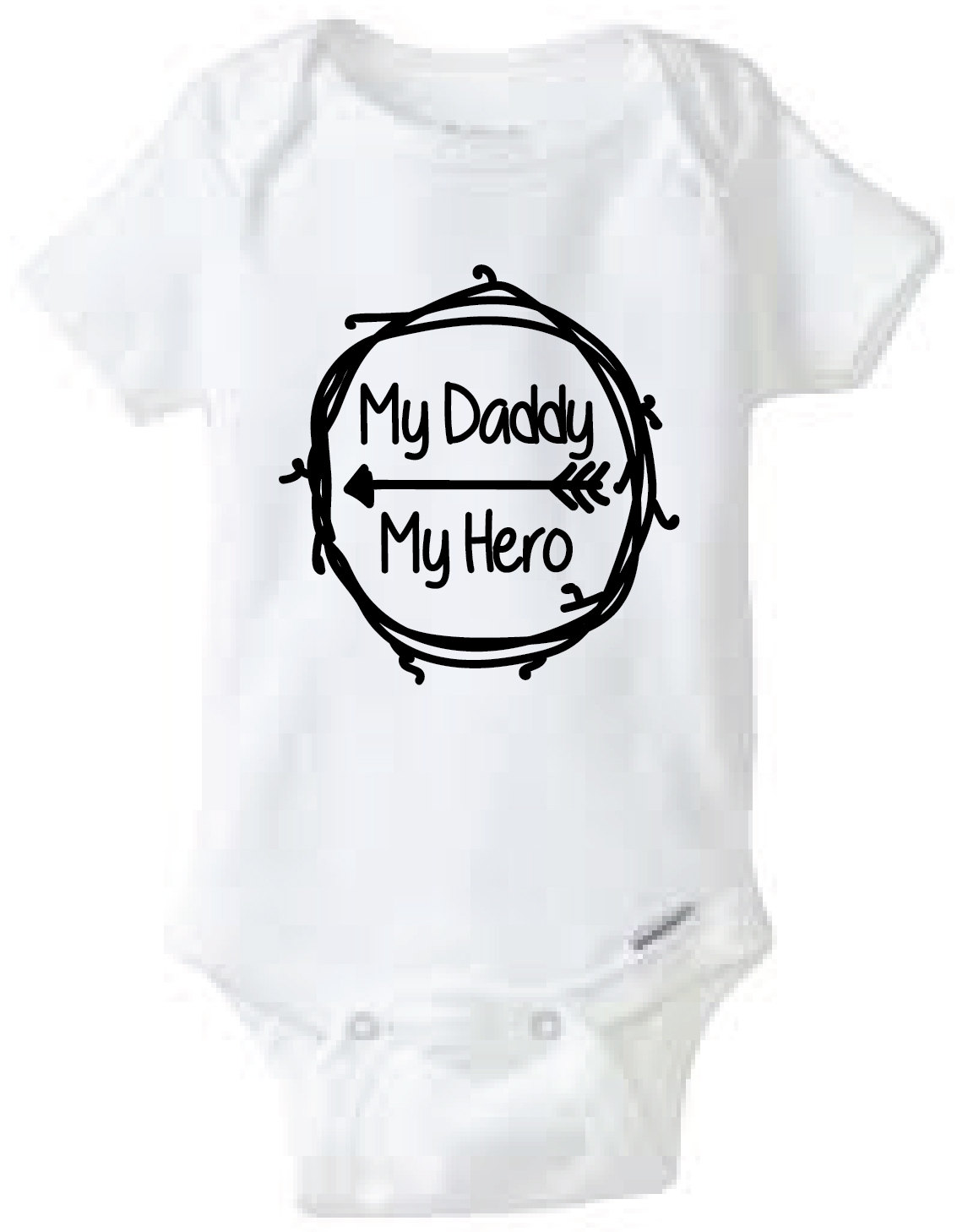 Download My Daddy My Hero Baby Onesie Design, SVG, DXF, EPS Vector ...