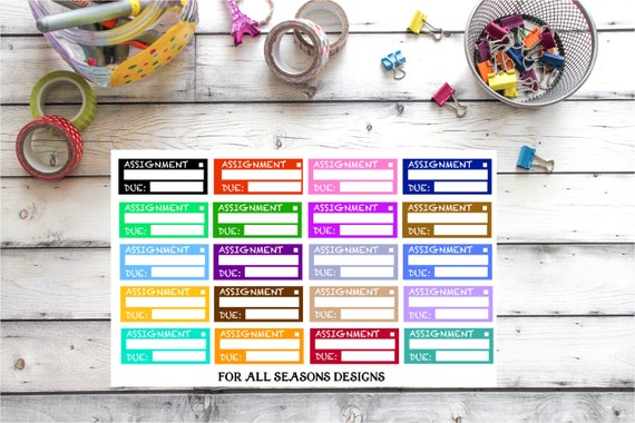 Custom homework planner